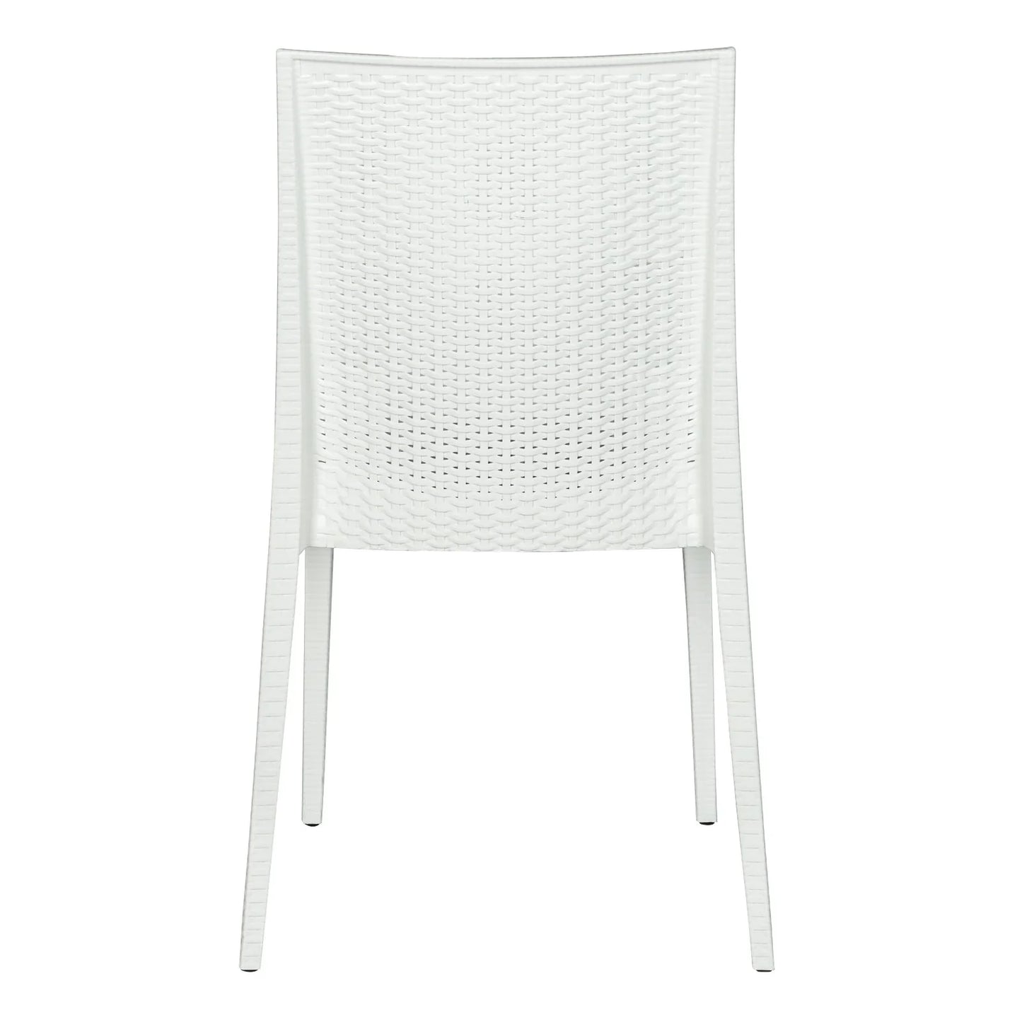 Mace Patio Outdoor Dining Chair with Weave Design in Polypropylene Set of 4 - Elax Furniture
