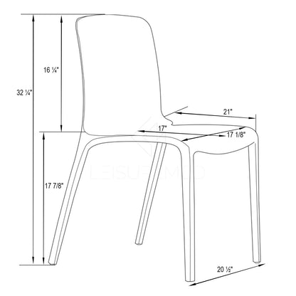 Murray Modern Dining Chair Set of 2 - Elax Furniture