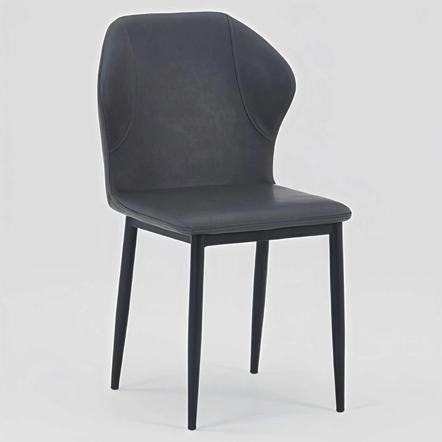 Mosaic Modern Dining Chair Upholstered Fabric Accent Chair with Curved Back