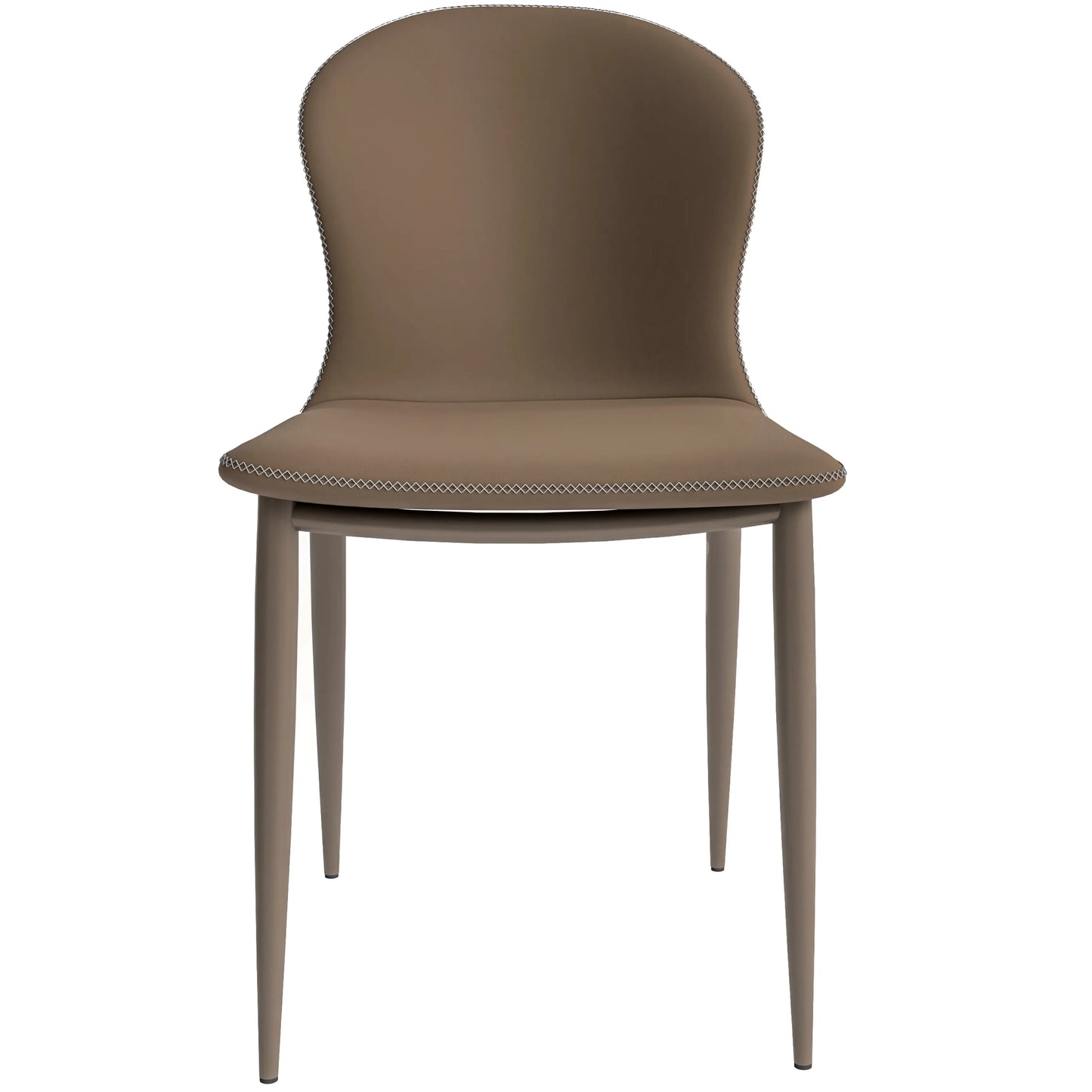 Mosaic Modern Dining Chair Upholstered Fabric Accent Chair with Curved Back