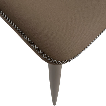 Mosaic Modern Dining Chair Upholstered Fabric Accent Chair with Curved Back