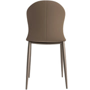 Mosaic Modern Dining Chair Upholstered Fabric Accent Chair with Curved Back
