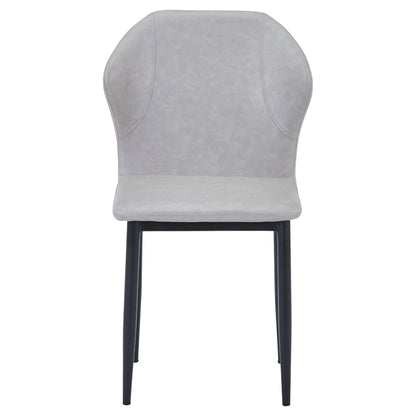 Mosaic Modern Dining Chair Upholstered Fabric Accent Chair with Curved Back