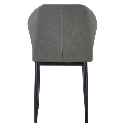 Mosaic Modern Dining Chair Upholstered Fabric Accent Chair with Curved Back