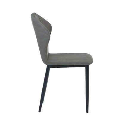 Mosaic Modern Dining Chair Upholstered Fabric Accent Chair with Curved Back