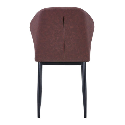 Mosaic Modern Dining Chair Upholstered Fabric Accent Chair with Curved Back