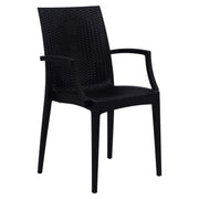 Mace Mid-Century 7-Piece Outdoor Dining Set: 4 Side Chairs & 2 Armchairs - Elax Furniture