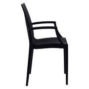 Mace Mid-Century 7-Piece Outdoor Dining Set: 4 Side Chairs & 2 Armchairs - Elax Furniture