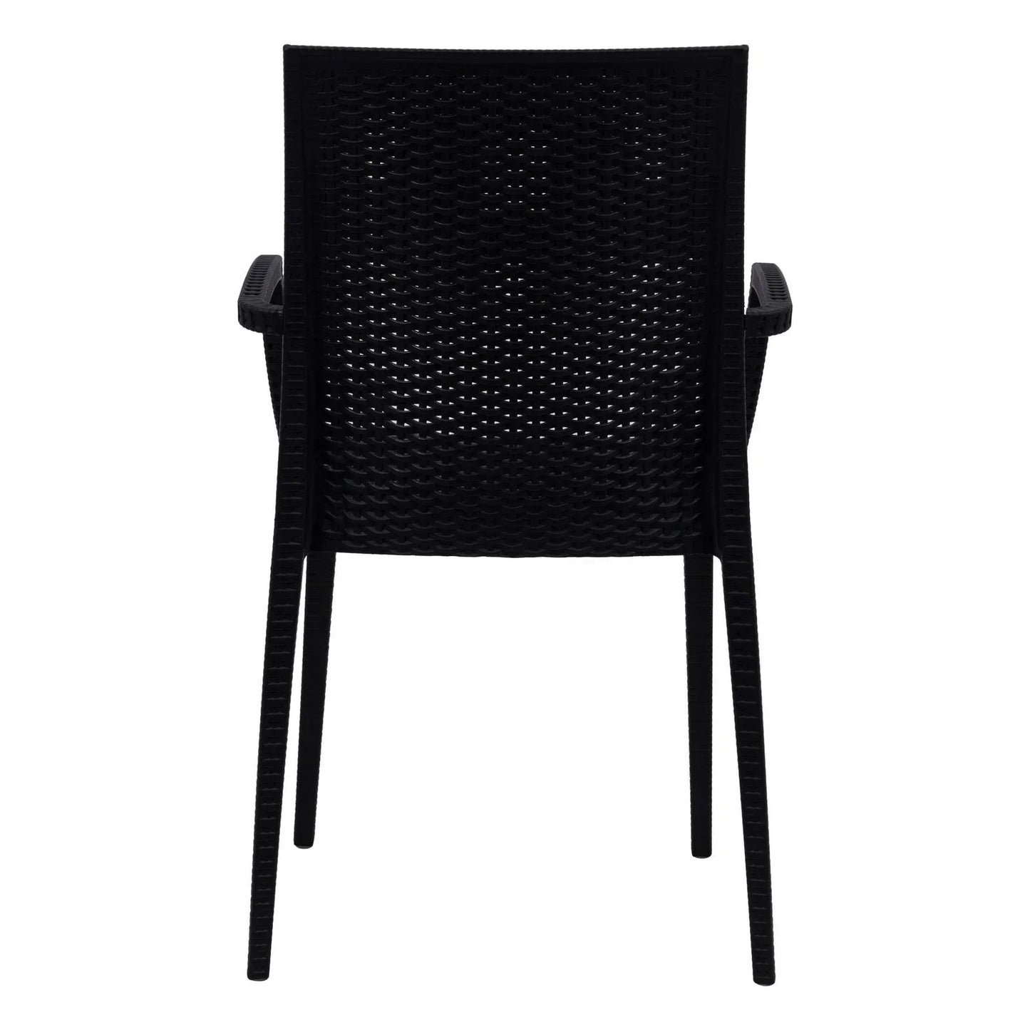Mace Patio Outdoor Dining Armchair with Weave Design in Polypropylene (Open Box) - Elax Furniture
