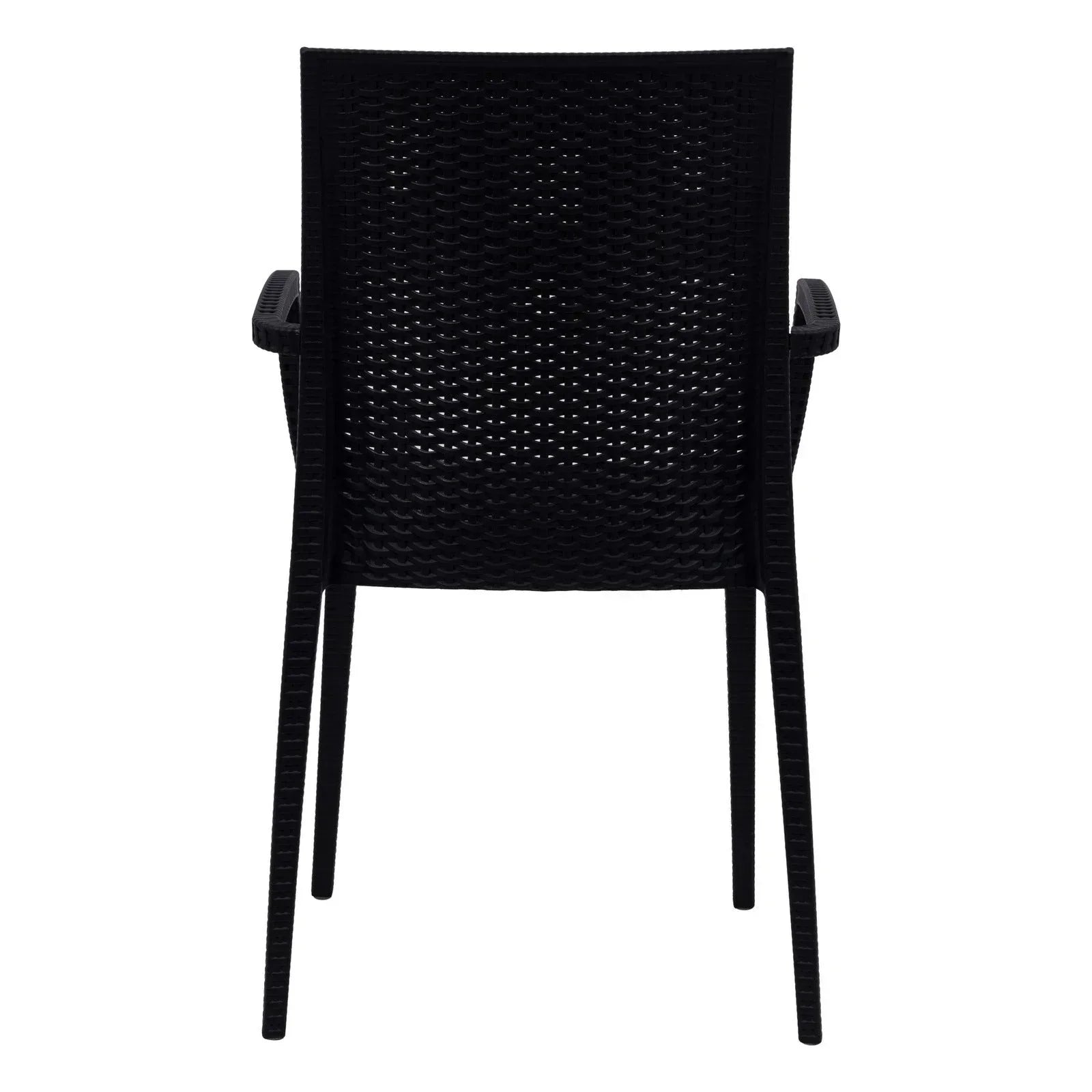 Mace Patio Outdoor Dining Armchair with Weave Design in Polypropylene (Open Box) - Elax Furniture