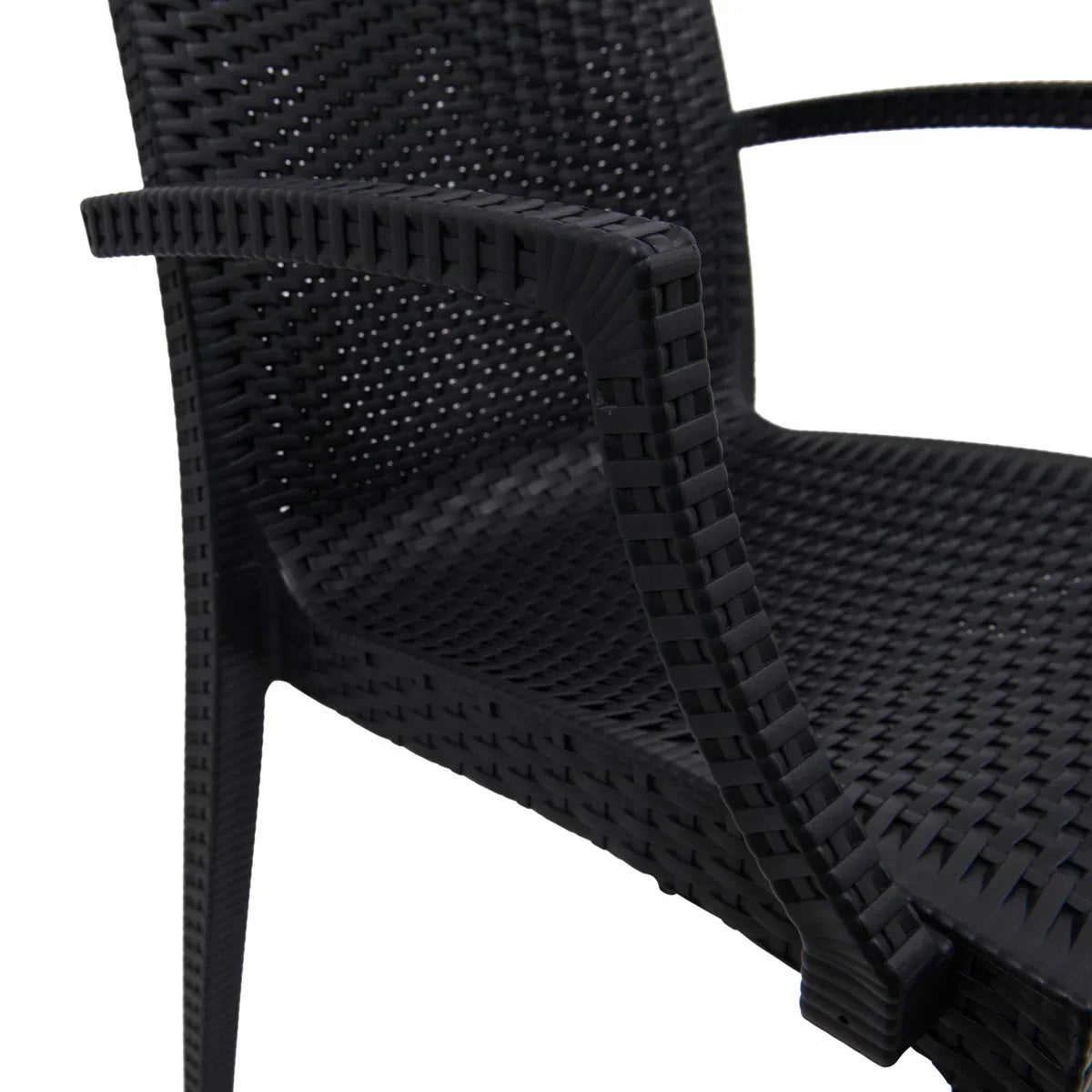 Mace Patio Outdoor Dining Armchair with Weave Design in Polypropylene (Open Box) - Elax Furniture