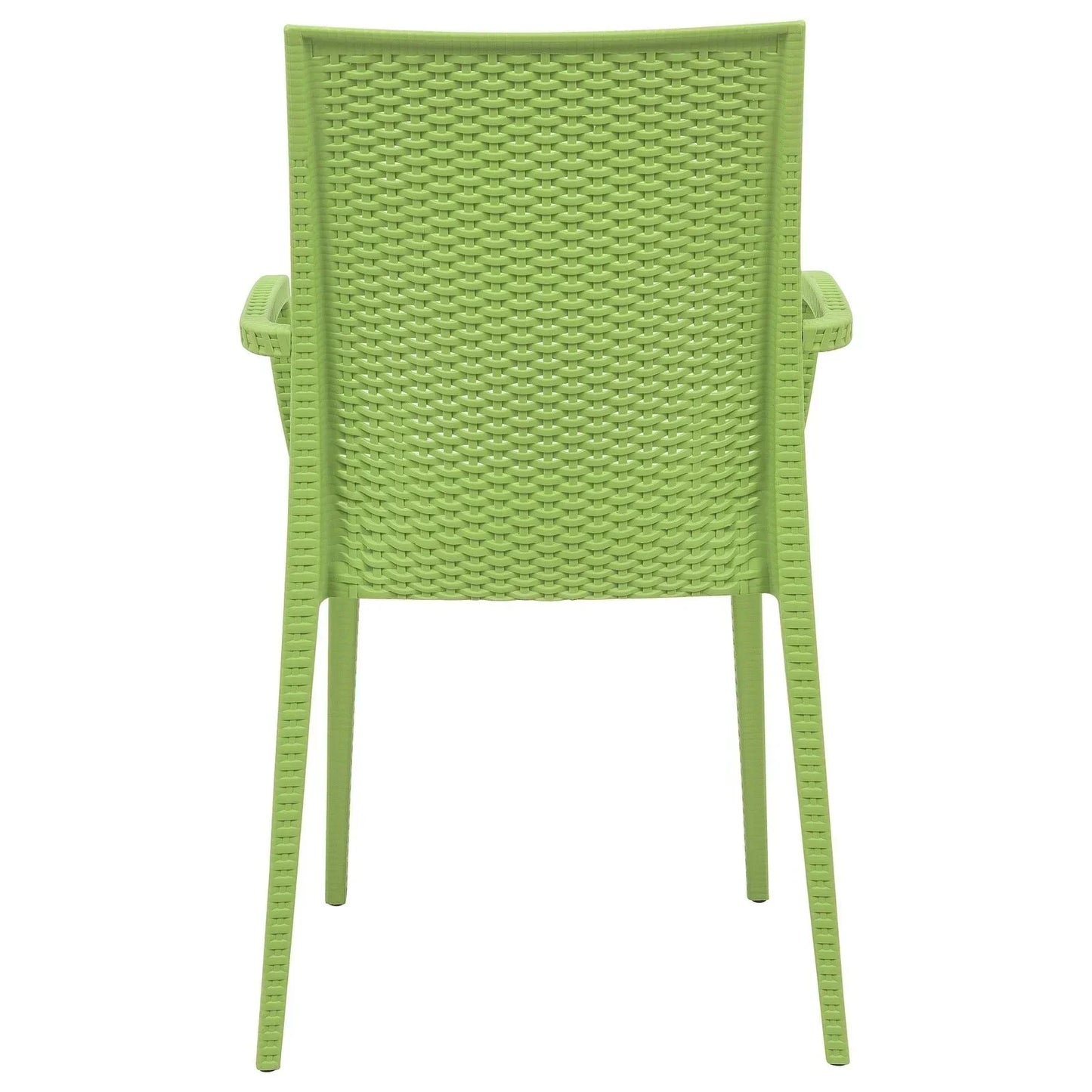 Mace Patio Outdoor Dining Armchair with Weave Design in Polypropylene (Open Box) - Elax Furniture