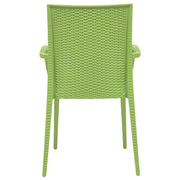 Mace Patio Outdoor Dining Armchair with Weave Design in Polypropylene (Open Box) - Elax Furniture