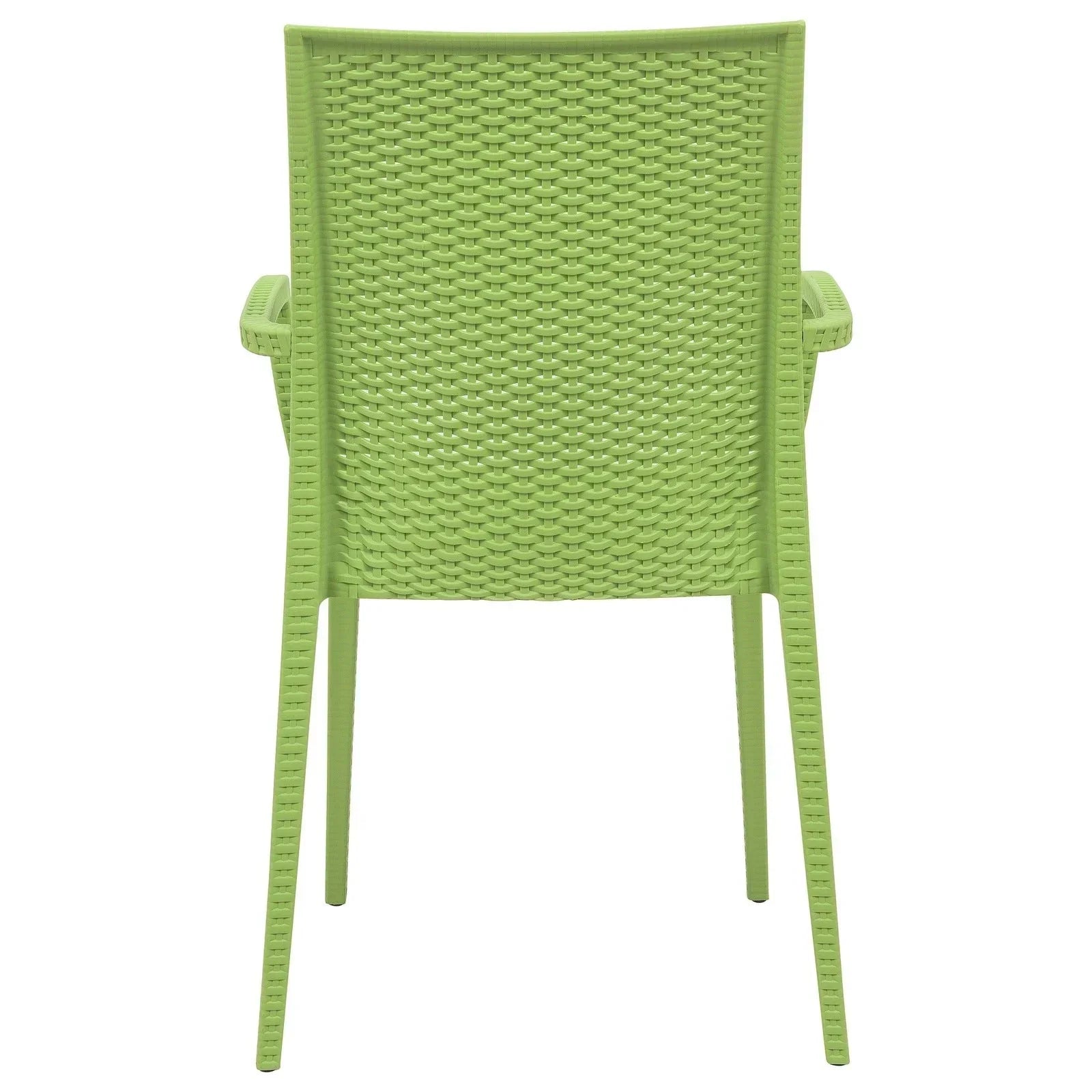 Mace Patio Outdoor Dining Armchair with Weave Design in Polypropylene (Open Box) - Elax Furniture