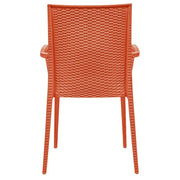 Mace Patio Outdoor Dining Armchair with Weave Design in Polypropylene (Open Box) - Elax Furniture