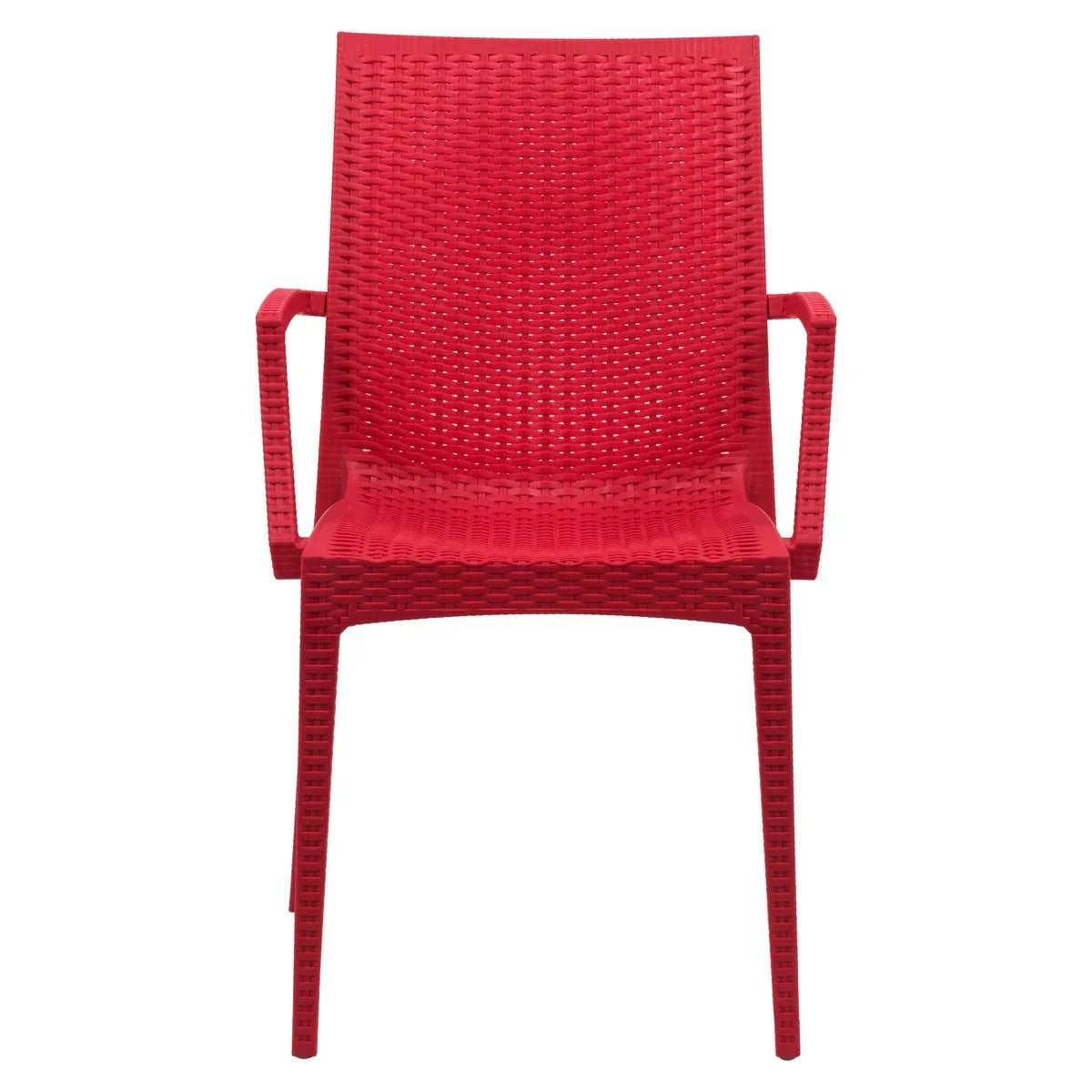 Mace Patio Outdoor Dining Armchair with Weave Design in Polypropylene (Open Box) - Elax Furniture