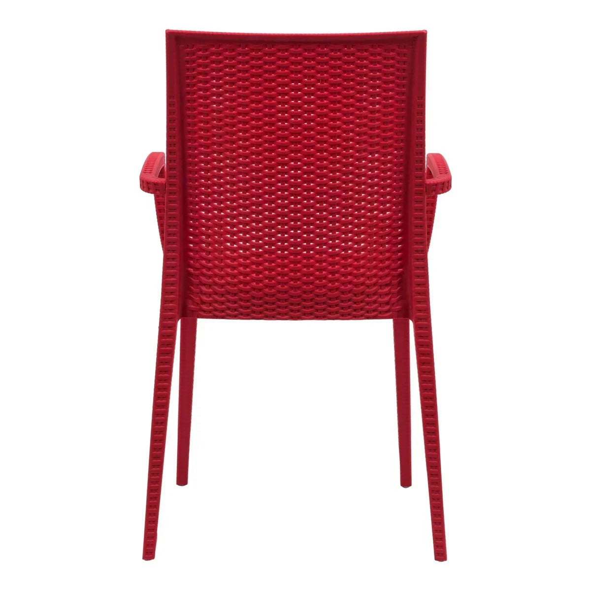 Mace Patio Outdoor Dining Armchair with Weave Design in Polypropylene (Open Box) - Elax Furniture