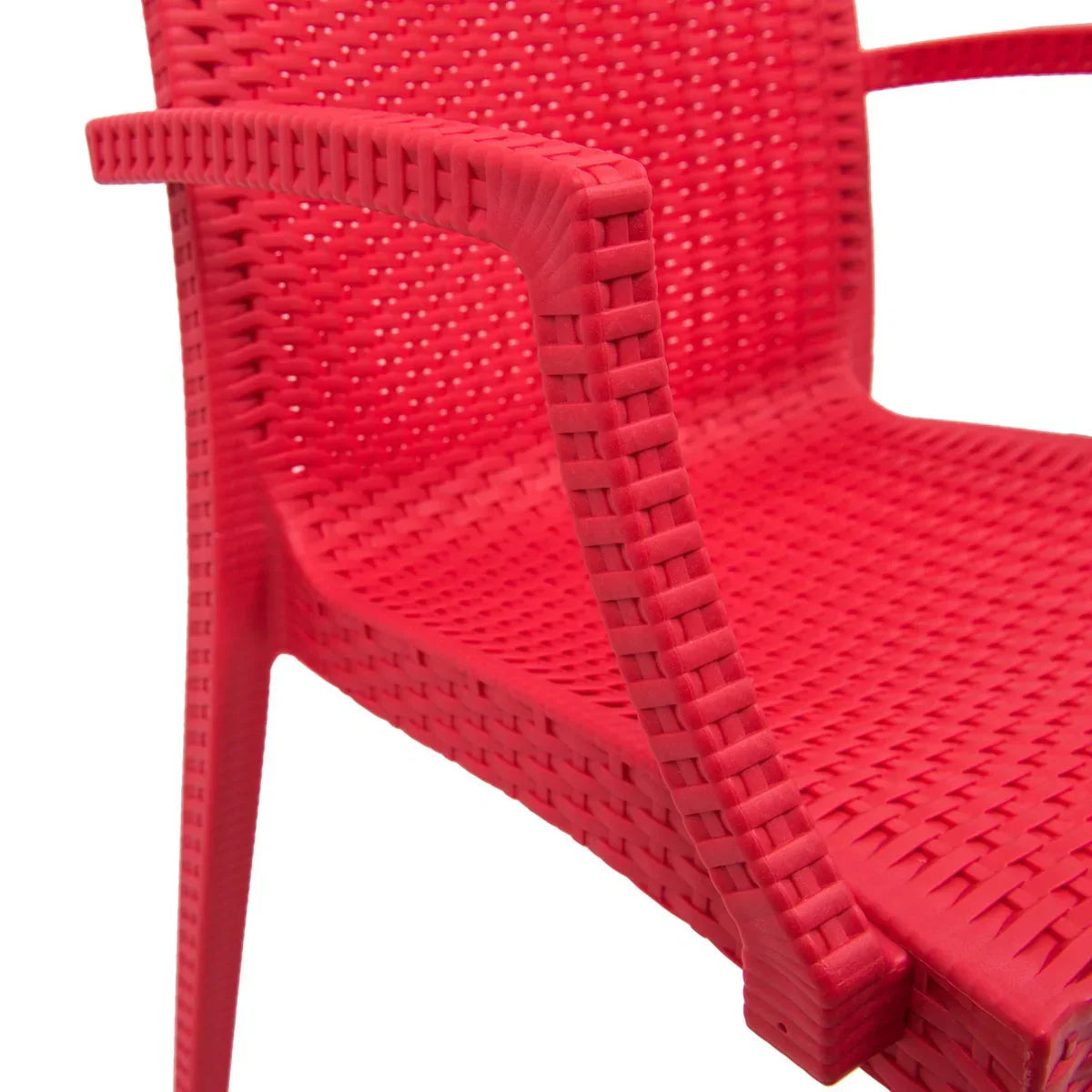 Mace Patio Outdoor Dining Armchair with Weave Design in Polypropylene (Open Box) - Elax Furniture