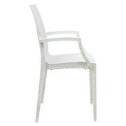 Mace Patio Outdoor Dining Armchair with Weave Design in Polypropylene (Open Box) - Elax Furniture