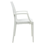Mace Mid-Century 7-Piece Outdoor Dining Set: 4 Side Chairs & 2 Armchairs - Elax Furniture