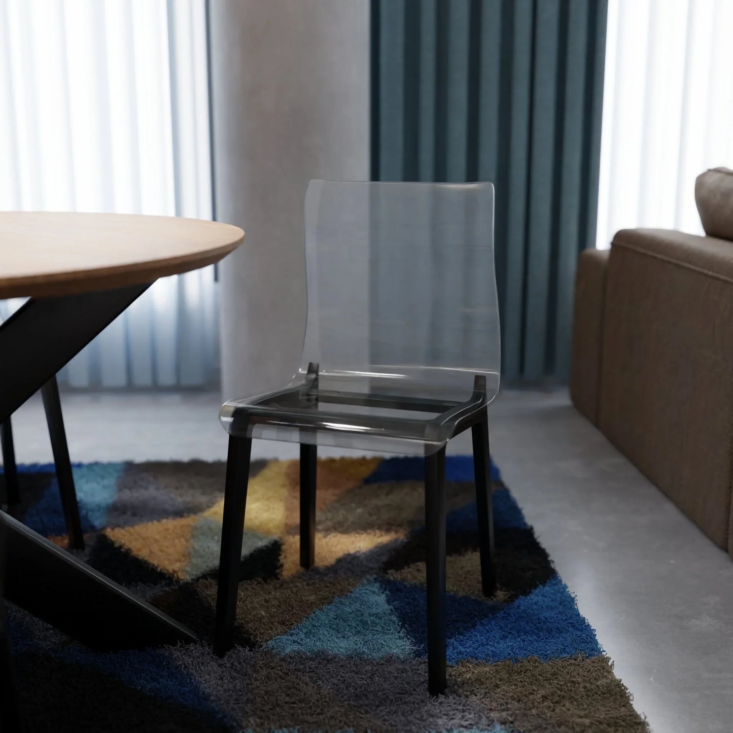 Marsden Modern Dining Side Chair with Beech Wood Legs, Set of 2 - Elax Furniture