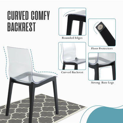 Marsden Modern Dining Side Chair With Beech Wood Legs - Elax Furniture