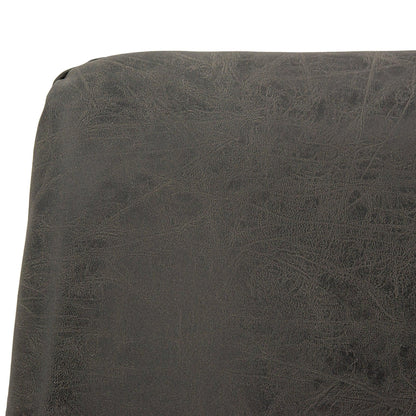 Markley Leather Dining Chair With Black/Gold Metal Legs (Open Box) - Elax Furniture