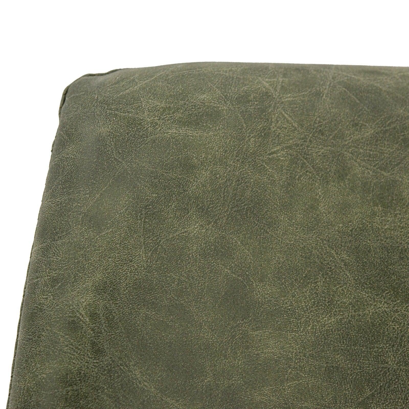 Markley Modern Leather Dining Chair With Gold Legs Set of 4 - Elax Furniture