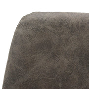 Markley Leather Dining Chair With Black/Gold Metal Legs (Open Box) - Elax Furniture