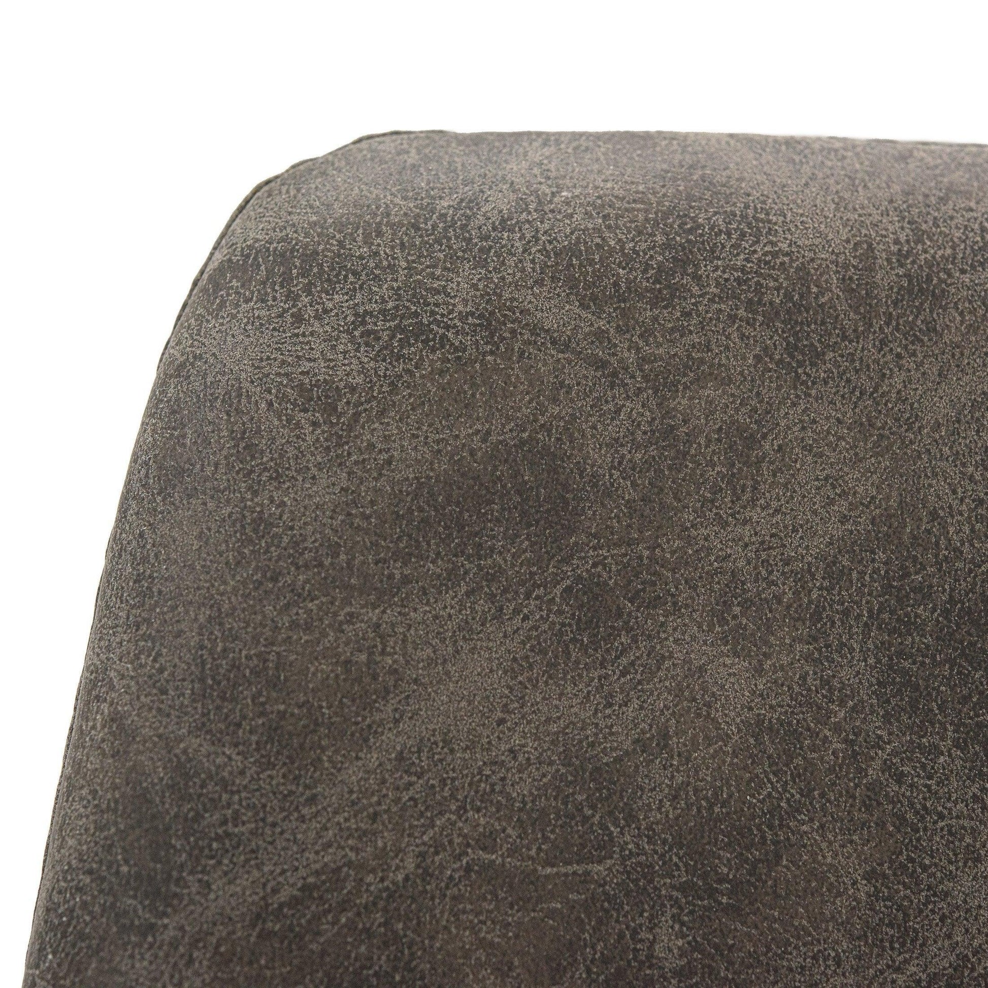 Markley Leather Dining Chair With Black/Gold Metal Legs (Open Box) - Elax Furniture