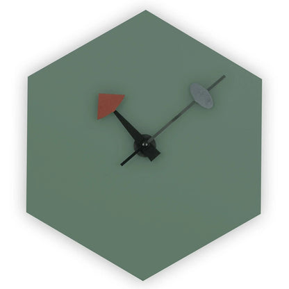Manchester Modern hexagon Silent Non-Ticking Wall Clock - Elax Furniture