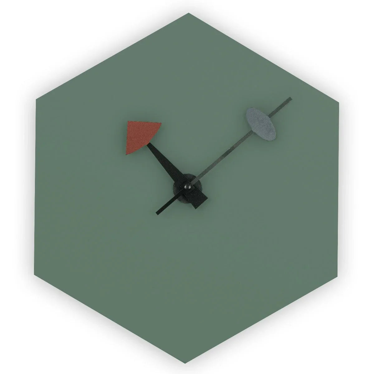 Manchester Modern hexagon Silent Non-Ticking Wall Clock - Elax Furniture