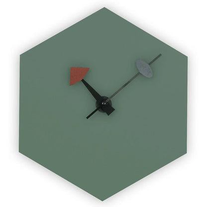 Manchester Modern hexagon Silent Non-Ticking Wall Clock - Elax Furniture