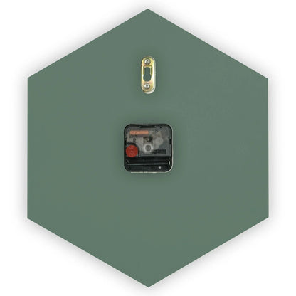 Manchester Modern hexagon Silent Non-Ticking Wall Clock - Elax Furniture
