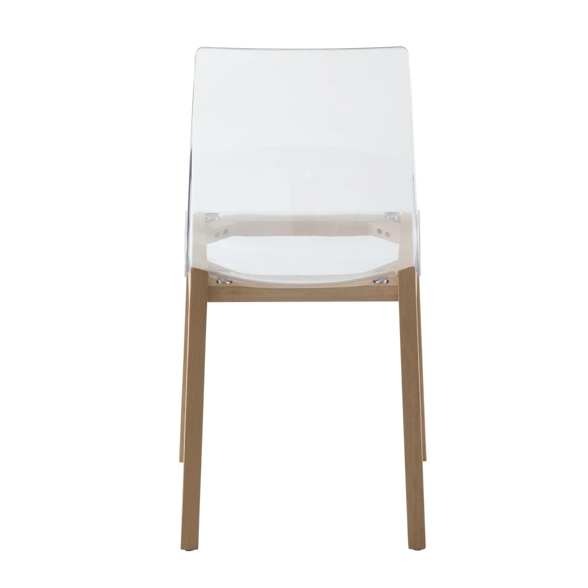Marsden Modern Dining Side Chair with Beech Wood Legs, Set of 4 - Elax Furniture