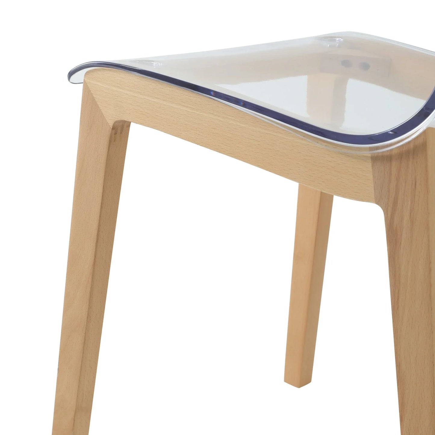 Marsden Modern Dining Side Chair with Beech Wood Legs, Set of 4 - Elax Furniture