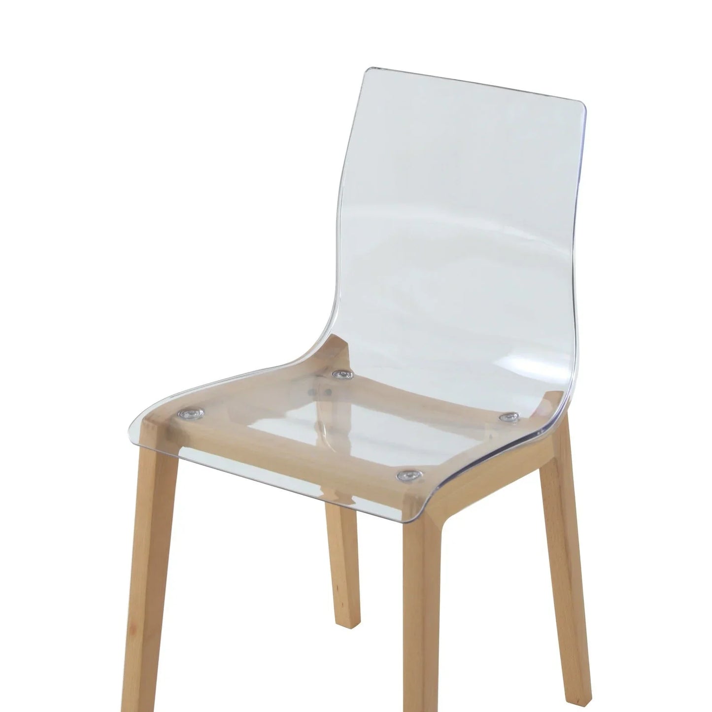 Marsden Modern Dining Side Chair with Beech Wood Legs, Set of 4 - Elax Furniture