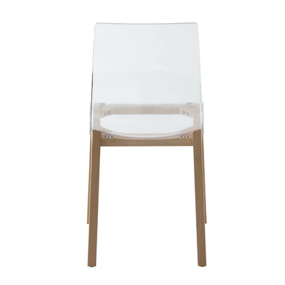 Marsden Modern Dining Side Chair With Beech Wood Legs - Elax Furniture