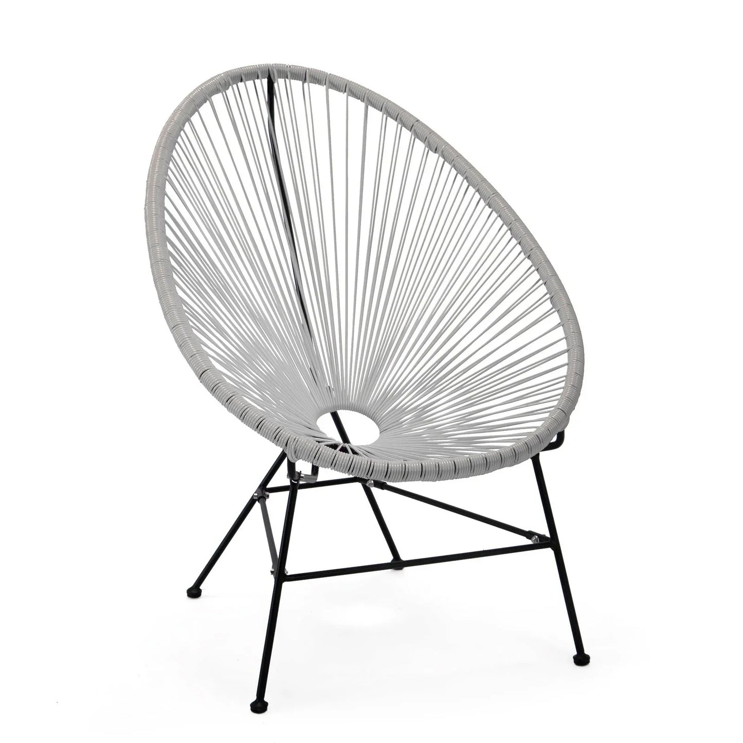 Montara 3 Piece Outdoor Lounge Patio Chairs With Glass Top Table - Elax Furniture