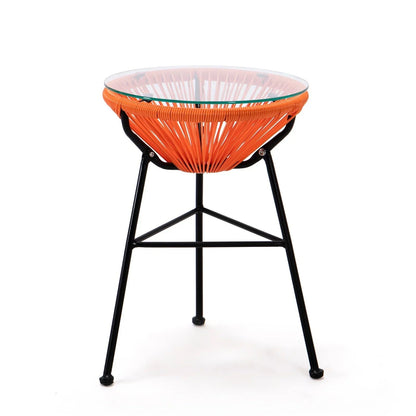 Montara 3 Piece Outdoor Lounge Patio Chairs With Glass Top Table - Elax Furniture