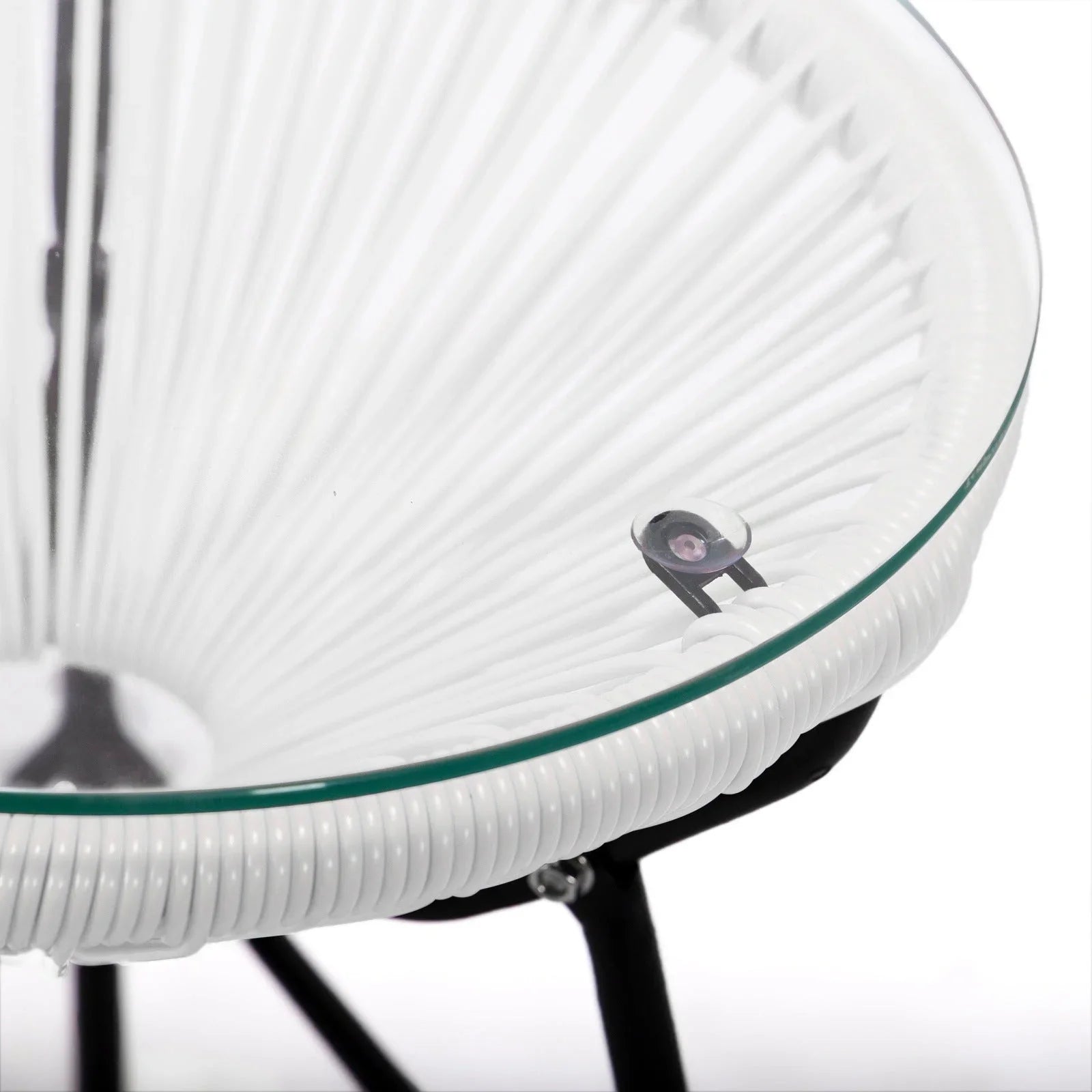 Montara 3 Piece Outdoor Lounge Patio Chairs With Glass Top Table - Elax Furniture