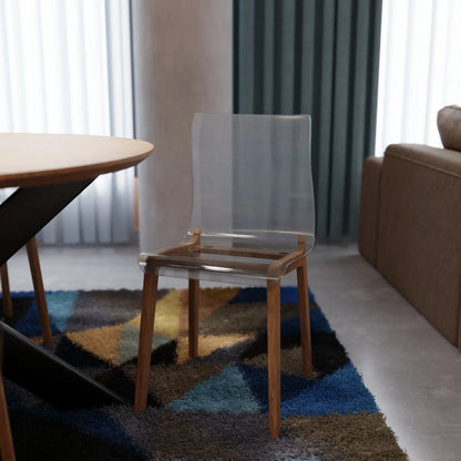 Marsden Modern Dining Side Chair with Beech Wood Legs, Set of 2 - Elax Furniture