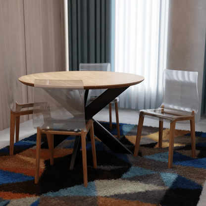 Marsden Modern Dining Side Chair with Beech Wood Legs, Set of 4 - Elax Furniture