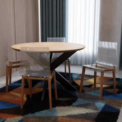 Marsden Modern Dining Side Chair With Beech Wood Legs - Elax Furniture