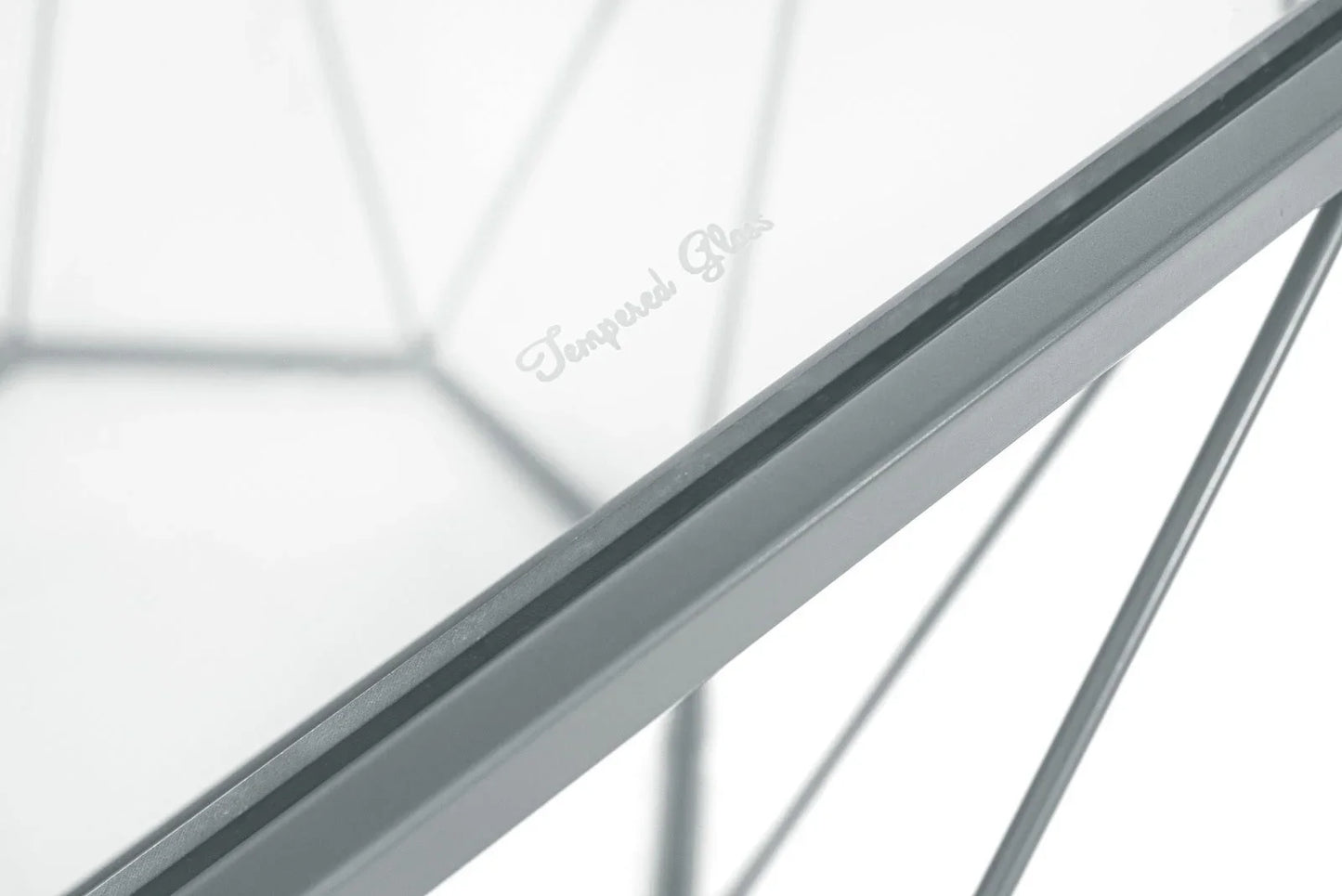 Malibu Octagon Glass Tabletop Coffee Table / End Table With Gold Metal Base - Elax Furniture