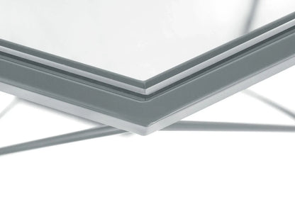 Malibu Octagon Glass Tabletop Coffee Table / End Table With Gold Metal Base - Elax Furniture