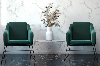 Malibu Octagon Glass Tabletop Coffee Table / End Table With Gold Metal Base - Elax Furniture