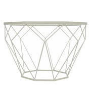 Malibu Octagon Glass Tabletop Coffee Table / End Table With Gold Metal Base - Elax Furniture