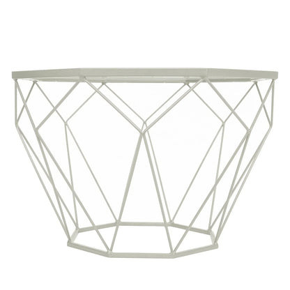 Malibu Octagon Glass Tabletop Coffee Table / End Table With Gold Metal Base - Elax Furniture