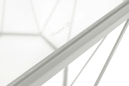 Malibu Octagon Glass Tabletop Coffee Table / End Table With Gold Metal Base - Elax Furniture